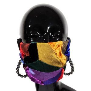 Satin & Velvet Patch Handmade Face Mask!